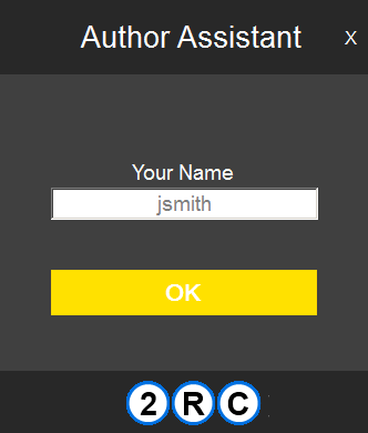 Author Assistant - Stand-Alone Login